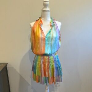 Current Air Multicolor Pleated Dress